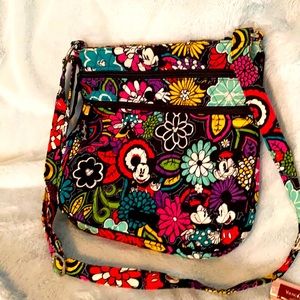 Disney Vera Bradley triple zip crossbody purse